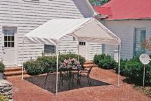 10'Wx10'Lx9'6"H white shade tent